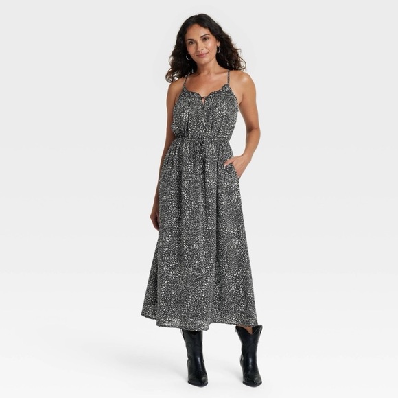 Universal Thread Women's Smocked
Midi Sundress Black/Cream Abstract new 🆕 - Picture 1 of 7